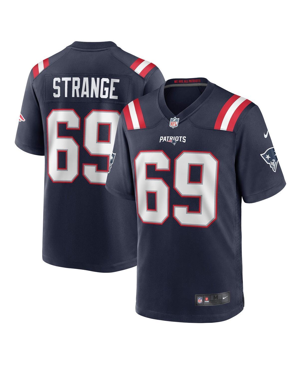 Mens Nike Cole Strange Navy New England Patriots 2022 Nfl Draft First Round Pick Game Jersey - Navy Product Image