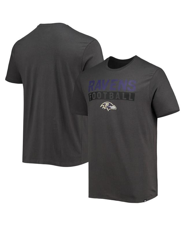 Mens 47 Charcoal Baltimore Ravens Dark Ops Super Rival T-shirt Product Image