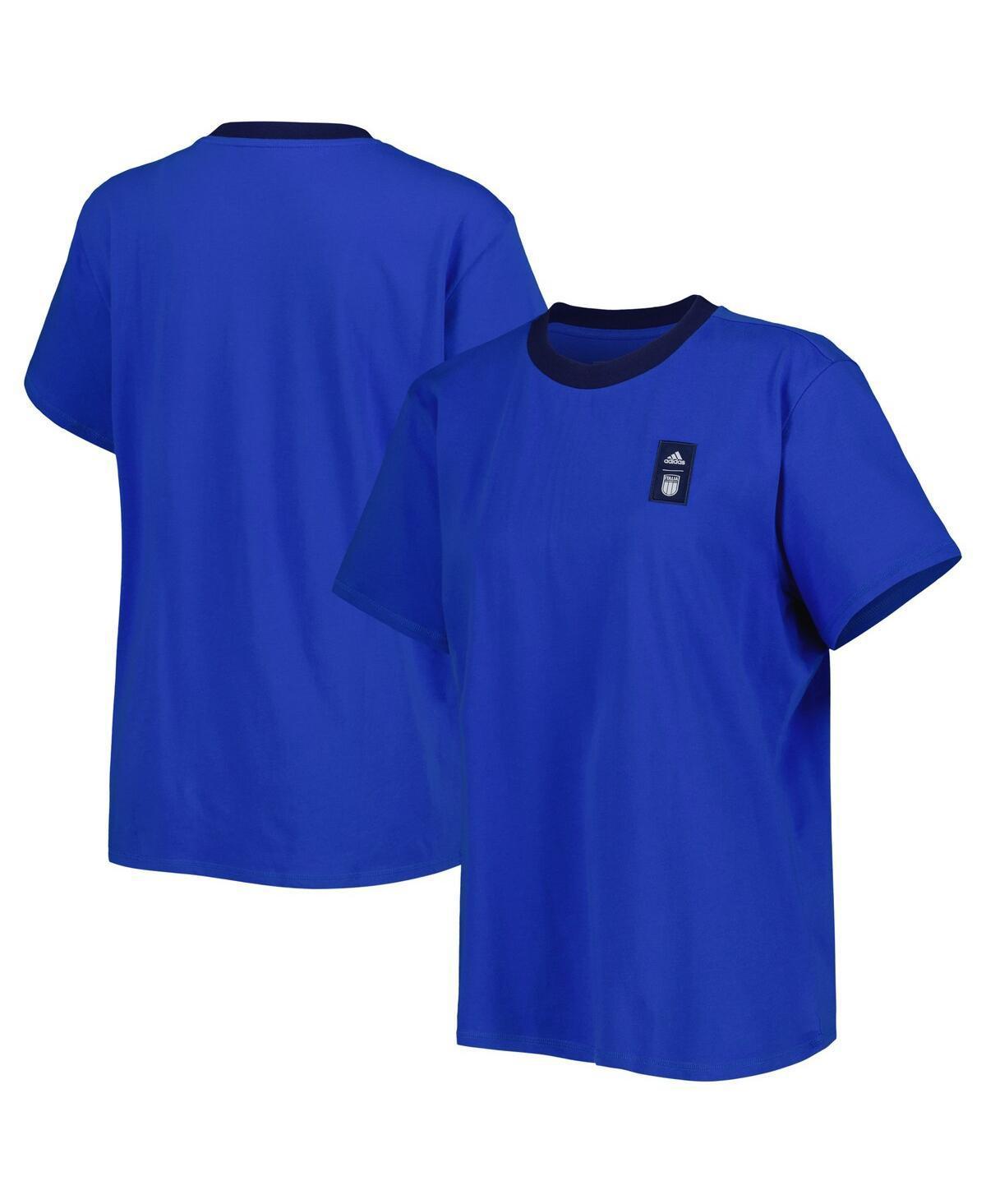 Adidas Womens Blue Italy National Team Training T-Shirt Product Image