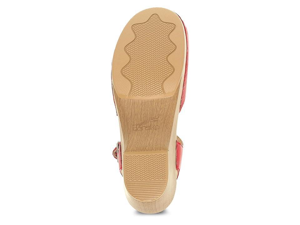 Dansko Sam (Red Full Grain 1) Women's 1-2 inch heel Shoes Product Image
