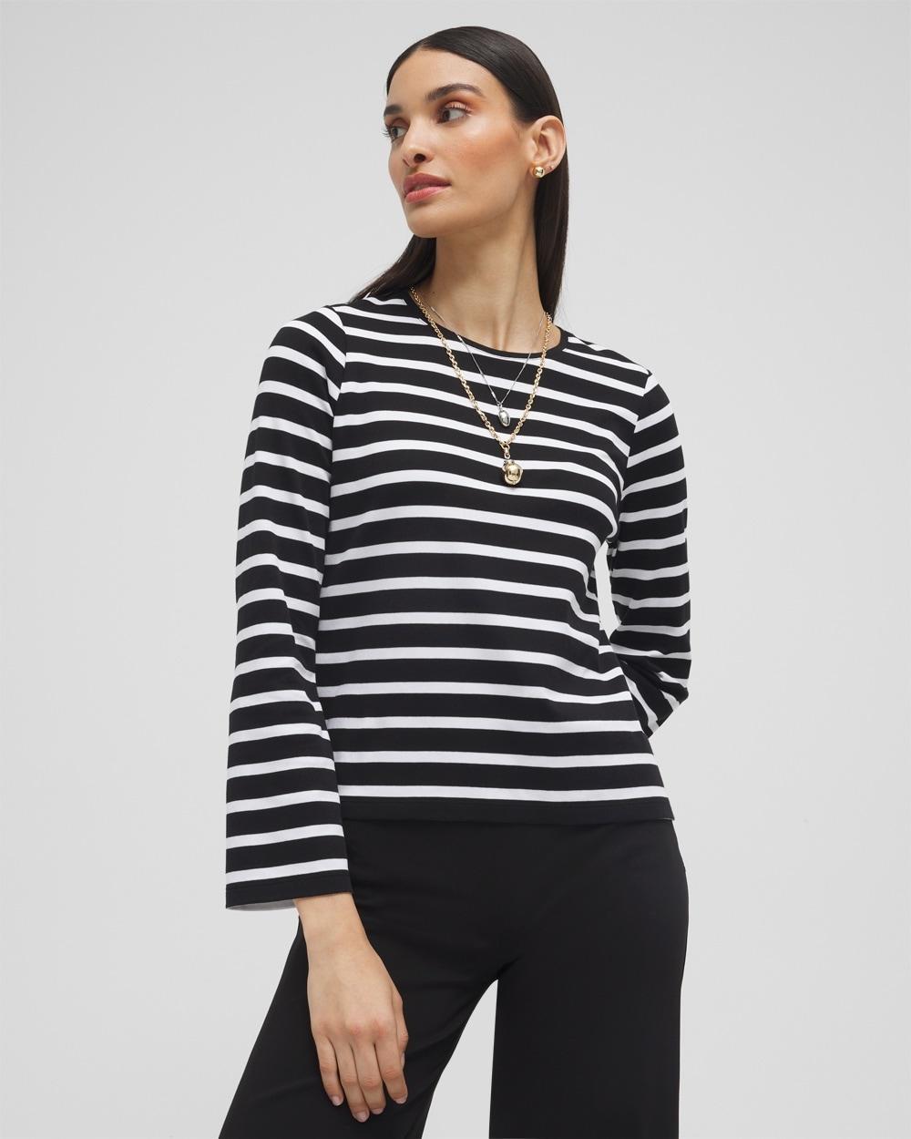 Striped Long Sleeve Tee Product Image