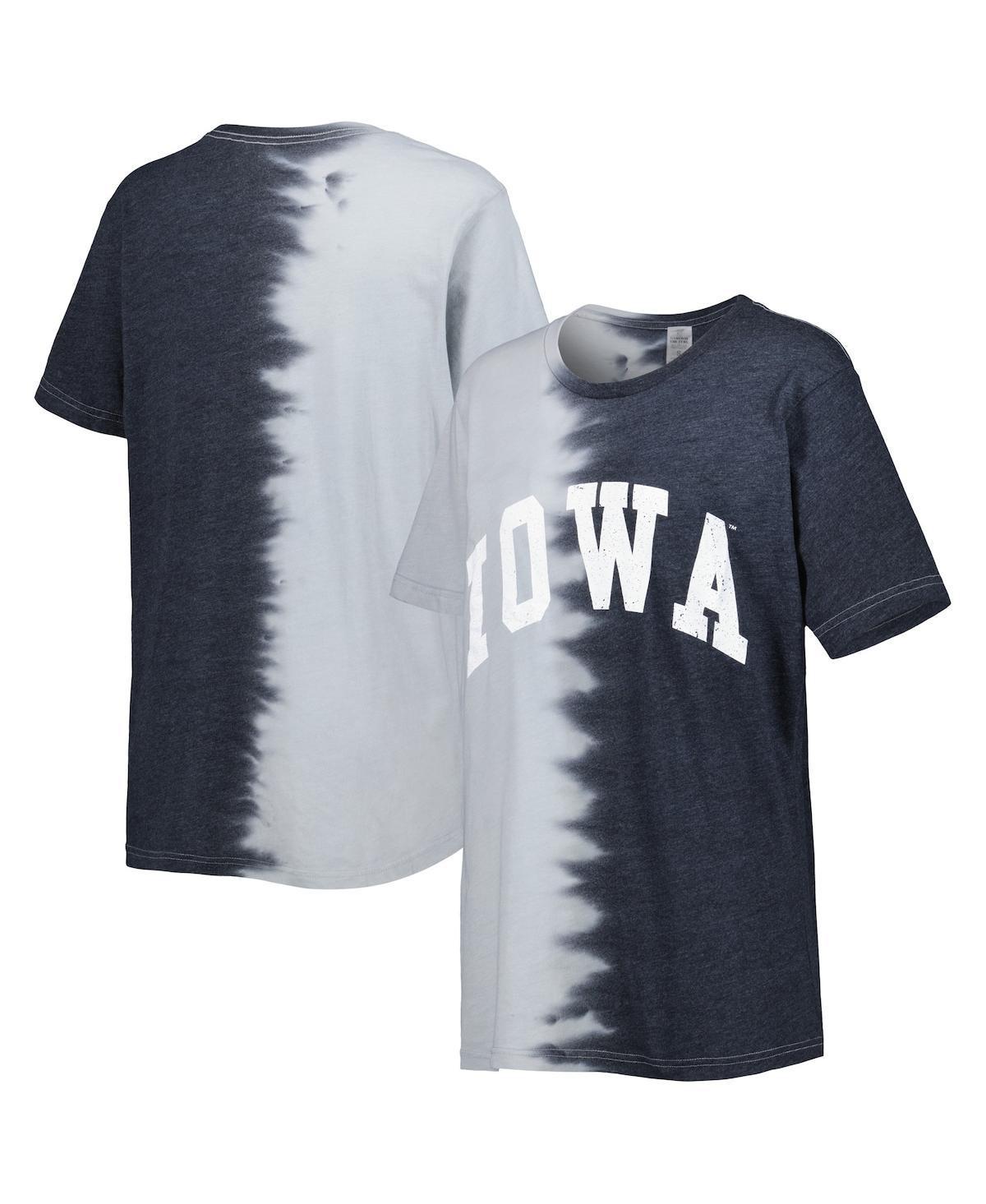 Womens Gameday Couture Black Iowa Hawkeyes Find Your Groove Split-Dye T-shirt Product Image