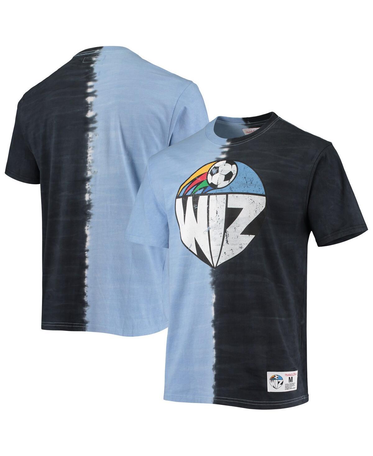 Mens Mitchell & Ness Sky Kansas City Wiz Vertical Tie-Dye Top product image