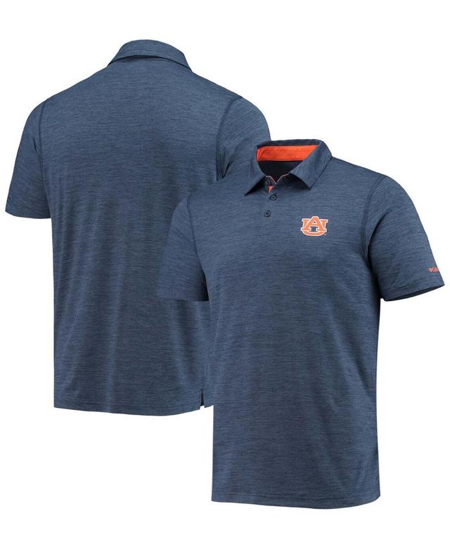 Mens Columbia Navy Auburn Tigers Tech Trail Omni-Shade Polo Shirt Product Image