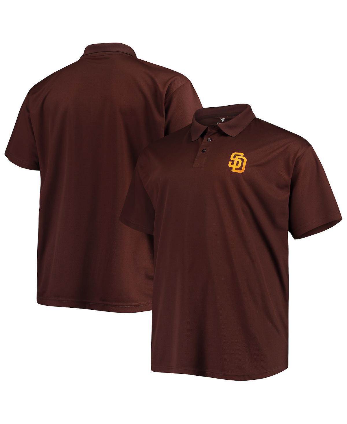 Mens Brown San Diego Padres Big and Tall Solid Birdseye Polo Shirt Product Image