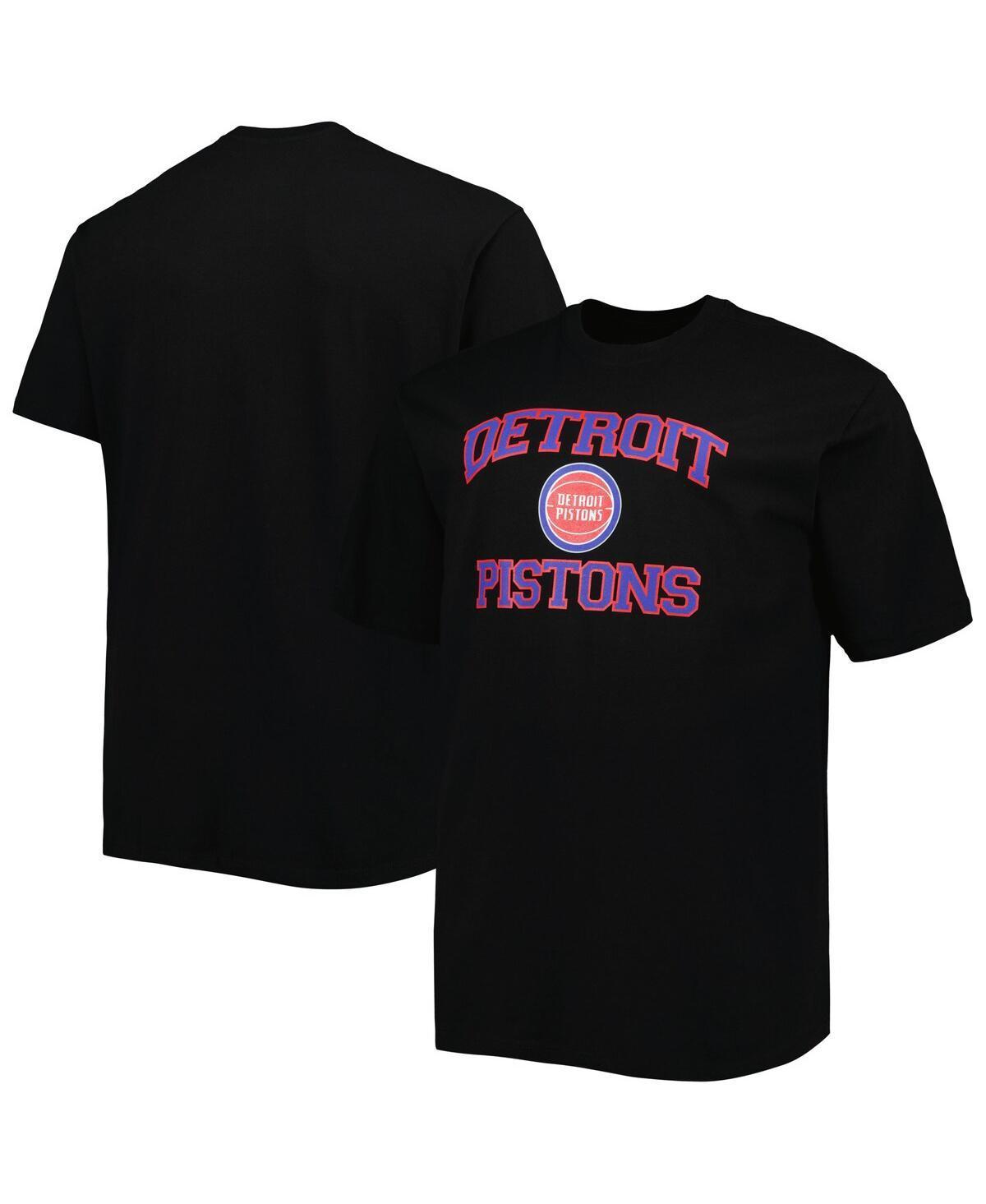 Mens Black Detroit Pistons Big & Tall Heart & Soul T-Shirt Product Image