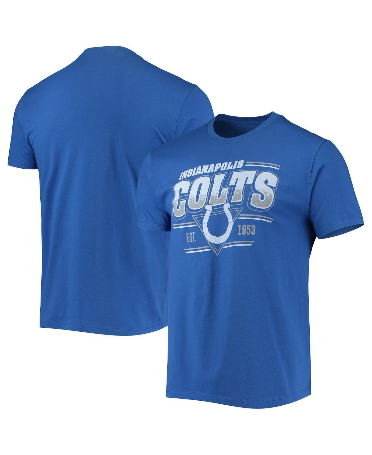 Mens Royal Indianapolis Colts Throwback T-shirt Product Image