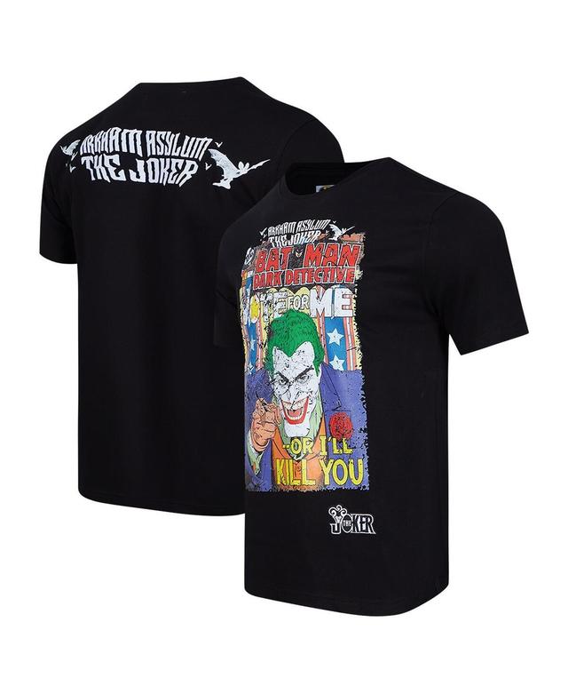 Freeze Max Mens The Joker Black Batman Comics Vote for Me T-Shirt Product Image