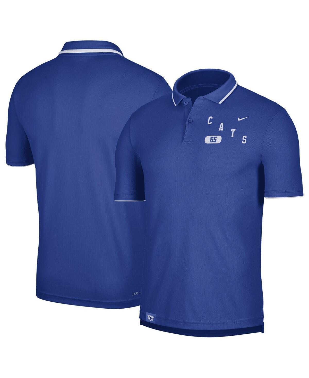 NIKE Men's  Royal Kentucky Wildcats Wordmark Performance Polo Shirt Product Image