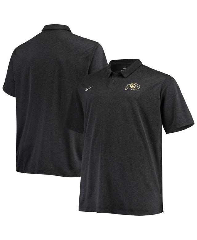 Mens Nike Heathered Black Colorado Buffaloes Big and Tall Performance Polo Shirt Product Image