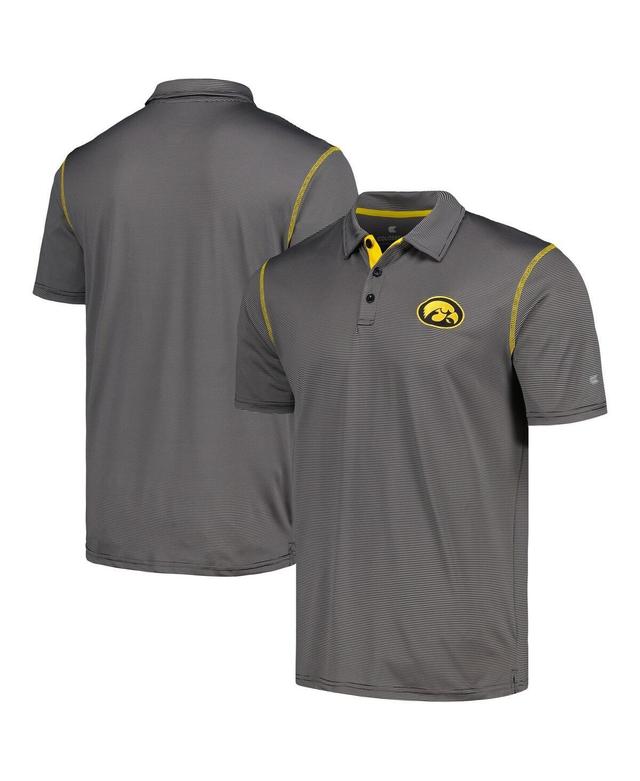 Mens Colosseum Black Iowa Hawkeyes Cameron Polo Product Image