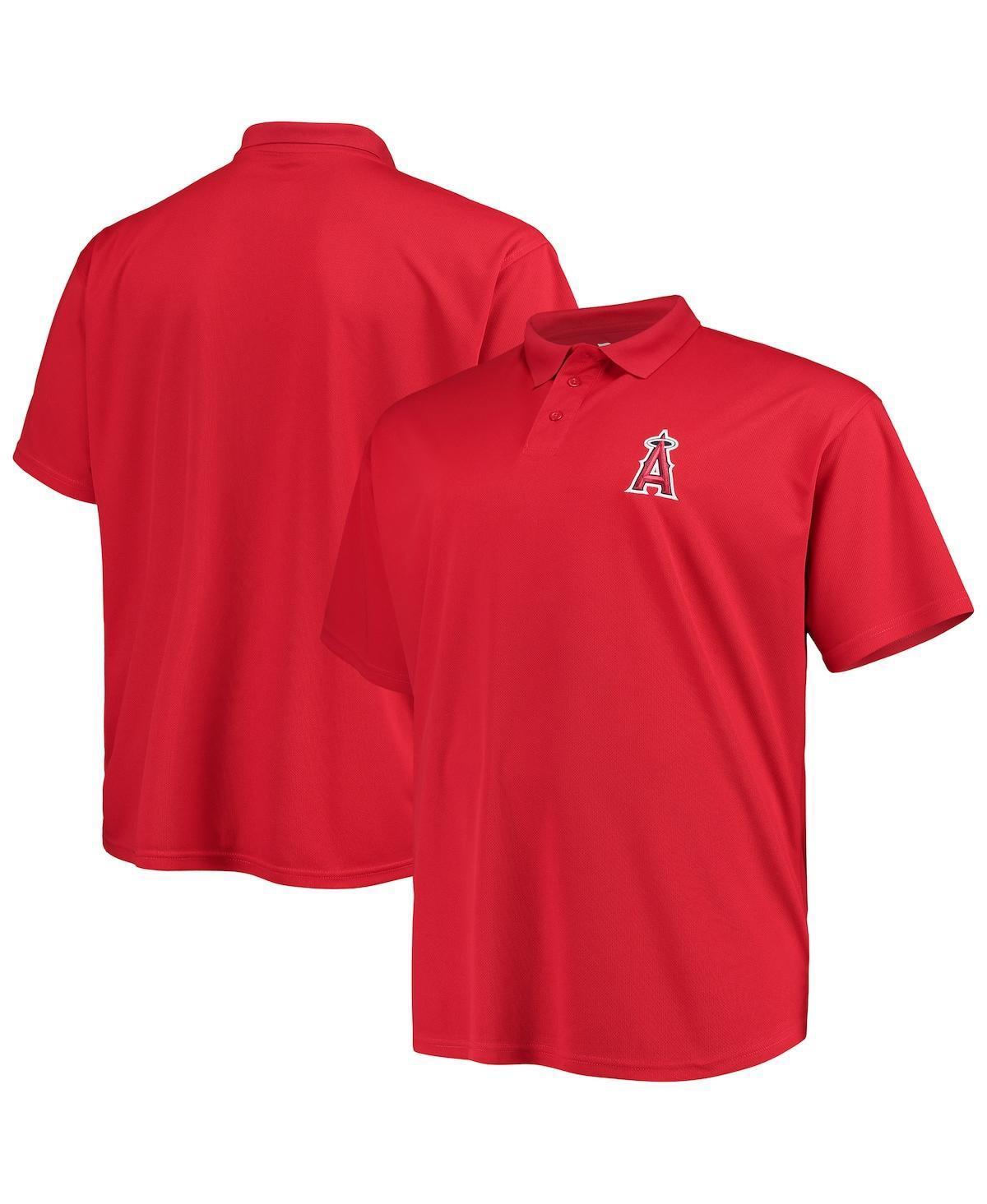 Mens Fanatics Branded Los Angeles Angels Big & Tall Solid Birdseye Polo Product Image