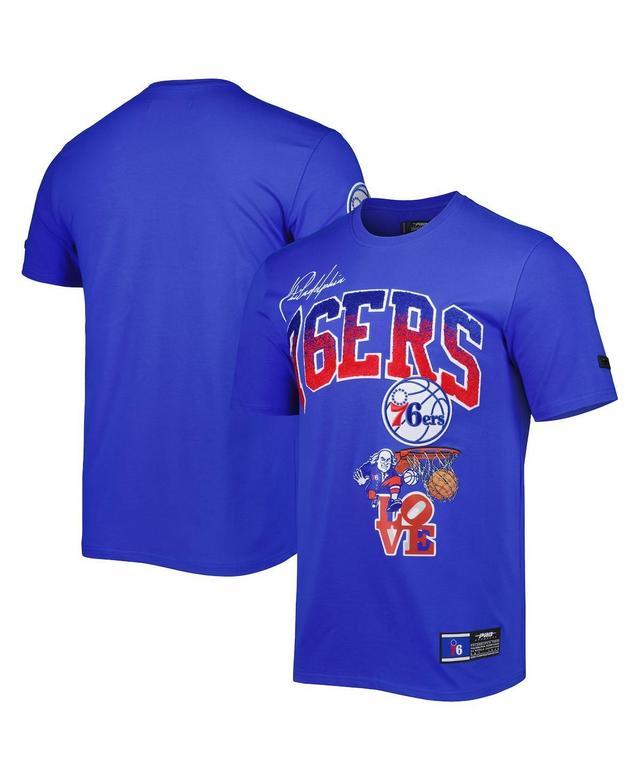 Mens Pro Standard Royal Philadelphia 76ers Hometown Chenille T-shirt Product Image