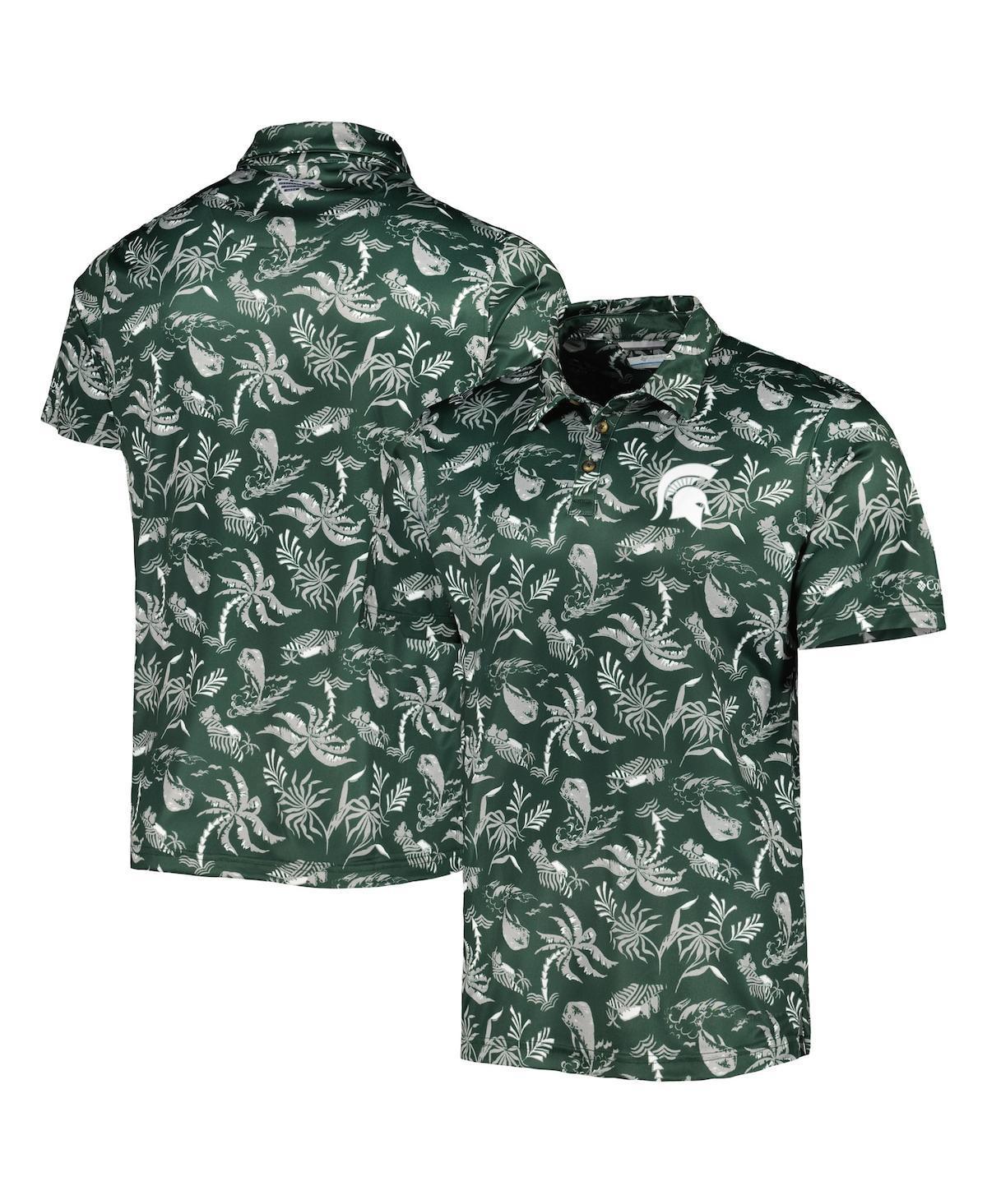 Mens Columbia Michigan State Spartans Super Terminal Tackle Omni-Shade Polo Product Image