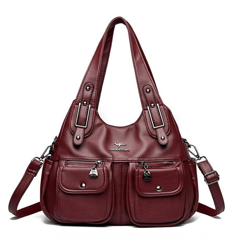 Faux Leather Tote Bag Product Image