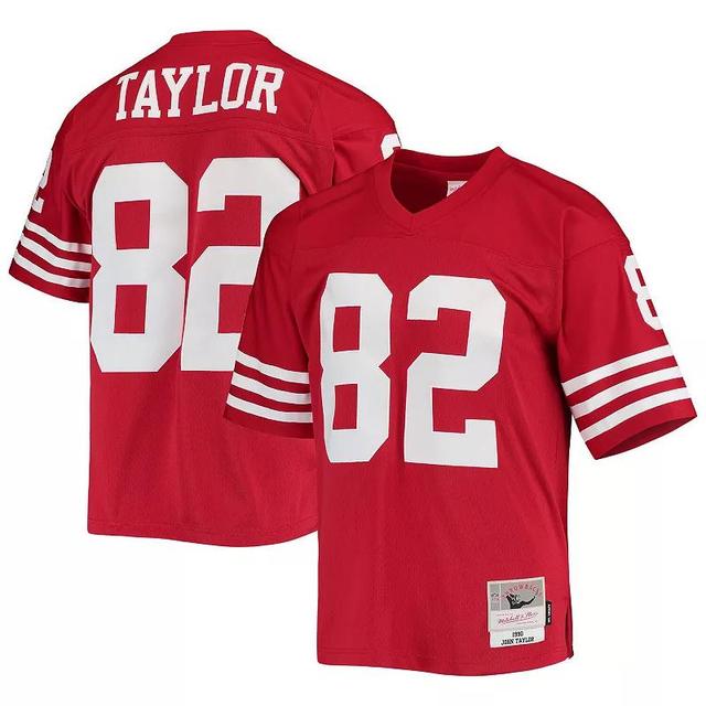 Mens Mitchell & Ness John Taylor Scarlet San Francisco 49ers Legacy Replica Jersey Product Image