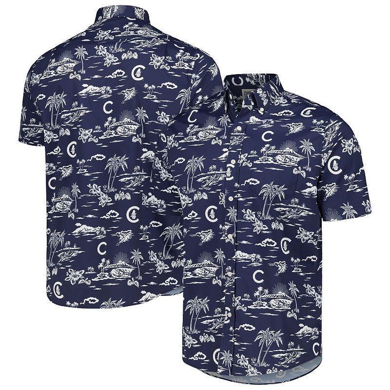 Mens Reyn Spooner Chicago Cubs Kekai Button-Down Shirt Blue Product Image