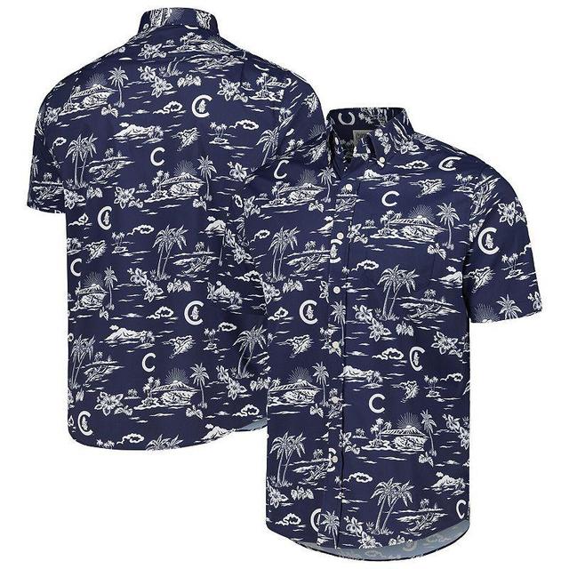 Mens Reyn Spooner Chicago Cubs Kekai Button-Down Shirt Blue Product Image