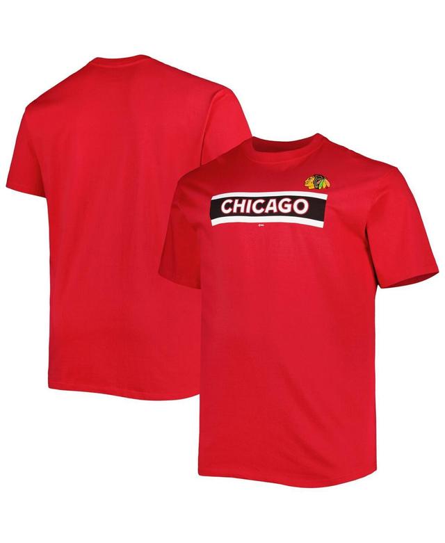 Mens Fanatics Red Chicago Blackhawks Big and Tall Special Edition 2.0 T-shirt Product Image