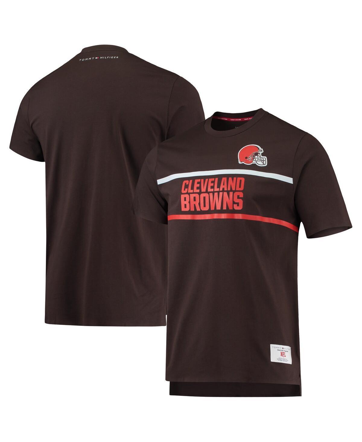 Men's Tommy Hilfiger Brown Cleveland Browns The Travis T-Shirt Product Image