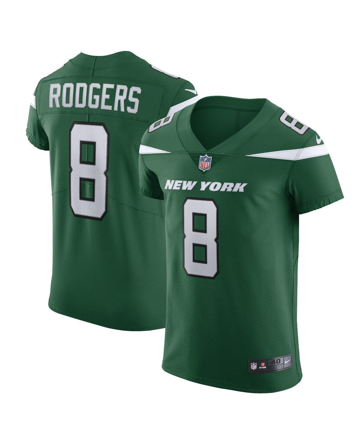 Mens Nike Aaron Rodgers Gotham Green New York Jets Alternate Vapor F.u.s.e. Elite Jersey - Green Product Image