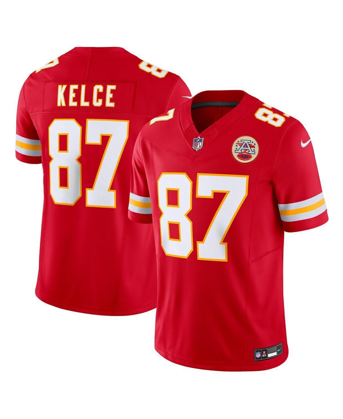 Nike Mens Travis Kelce Kansas City Chiefs Vapor F.u.s.e. Limited Jersey - Red Product Image