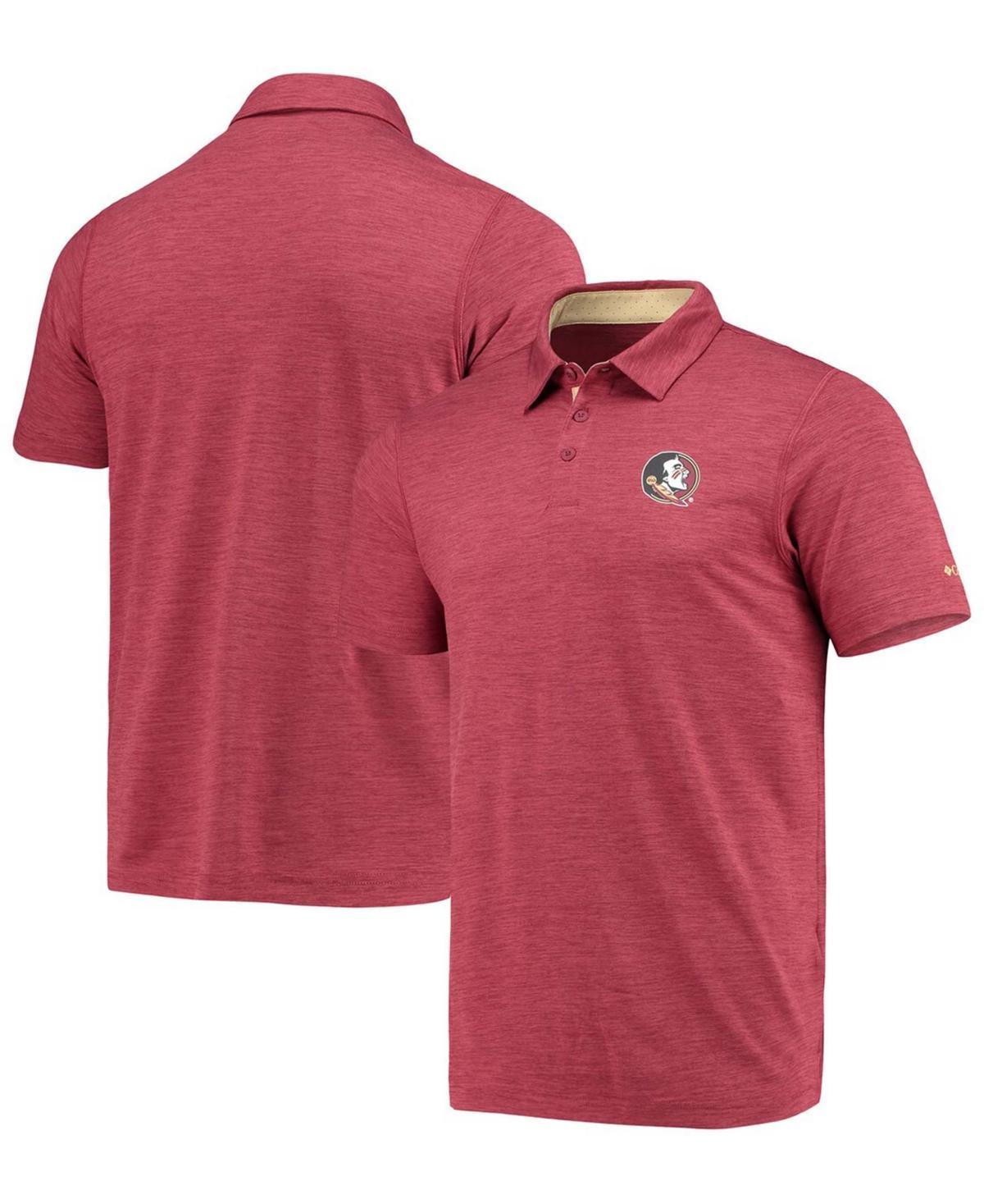 Mens Columbia Garnet Florida State Seminoles Tech Trail Omni-Shade Polo Product Image