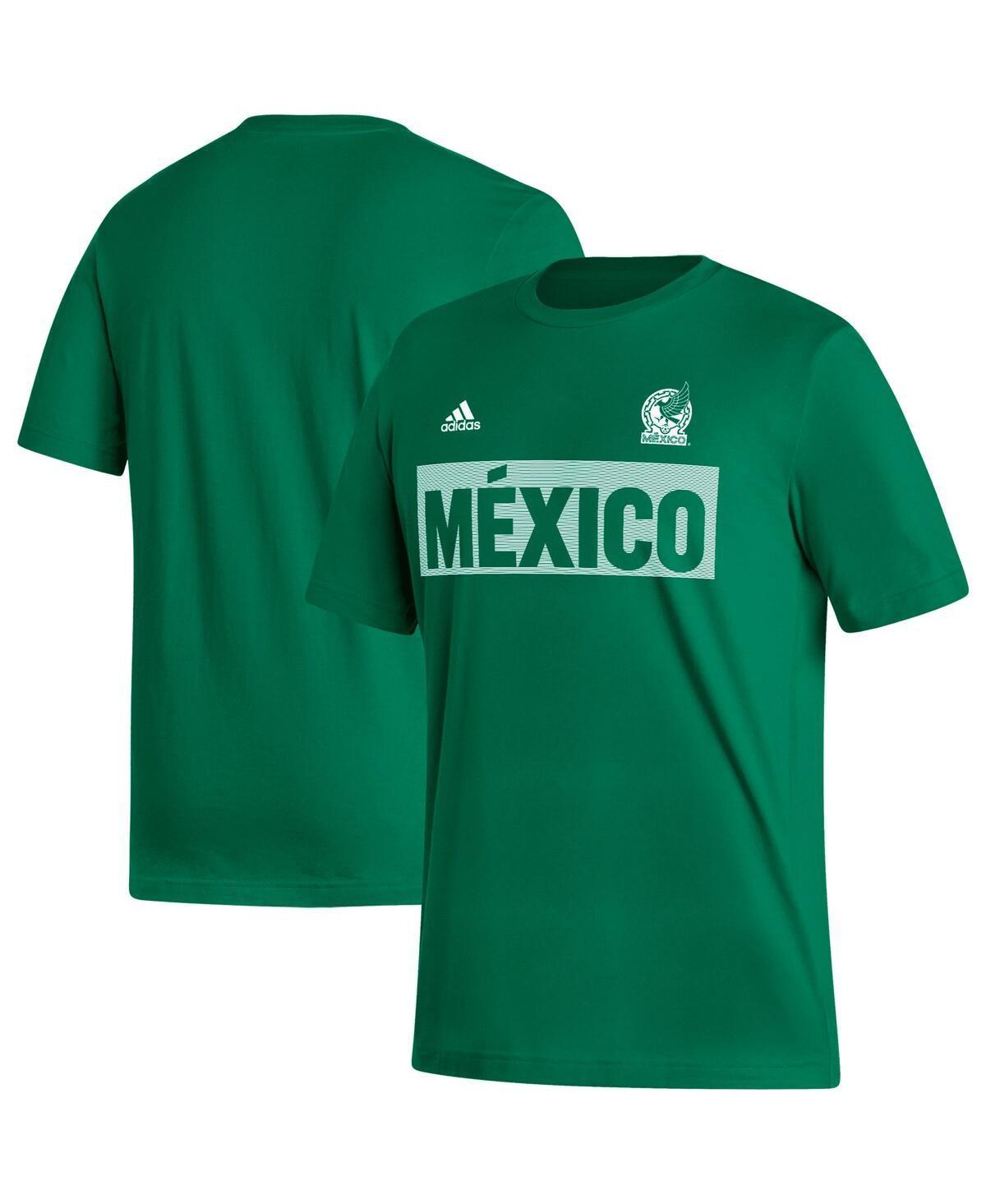 Mens adidas Kelly Green Mexico National Team Culture Bar T-shirt Product Image