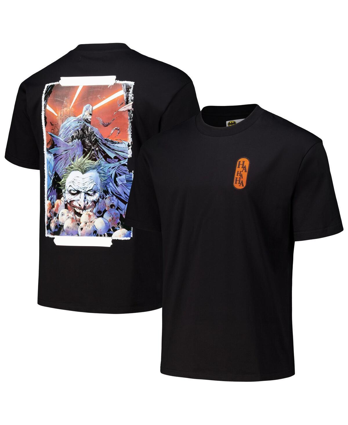 Freeze Max Mens Black Batman Comics the Joker Loose Fit T-Shirt Product Image