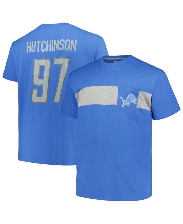 Mens Fanatics Branded Aidan Hutchinson Detroit Lions Big & Tall T-Shirt Product Image