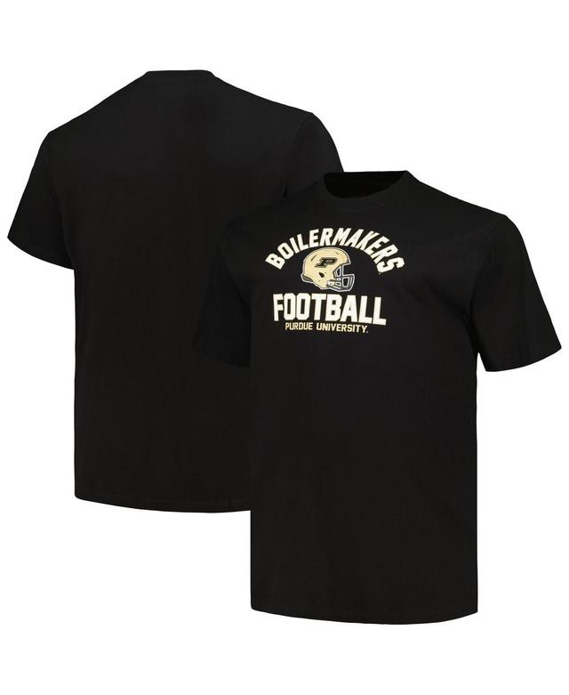 Mens Champion Purdue Boilermakers Big & Tall Football Helmet T-Shirt Product Image