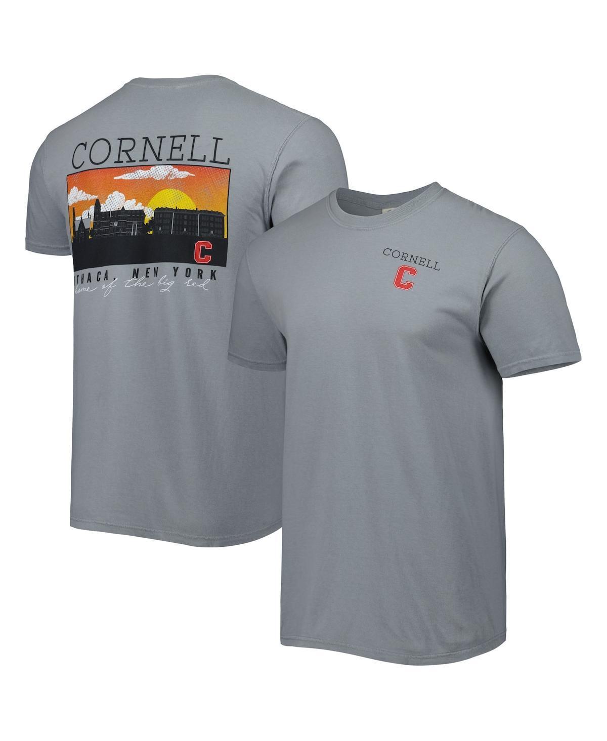 Mens Gray Cornell Big Red Campus Scenery Comfort Color T-shirt Product Image