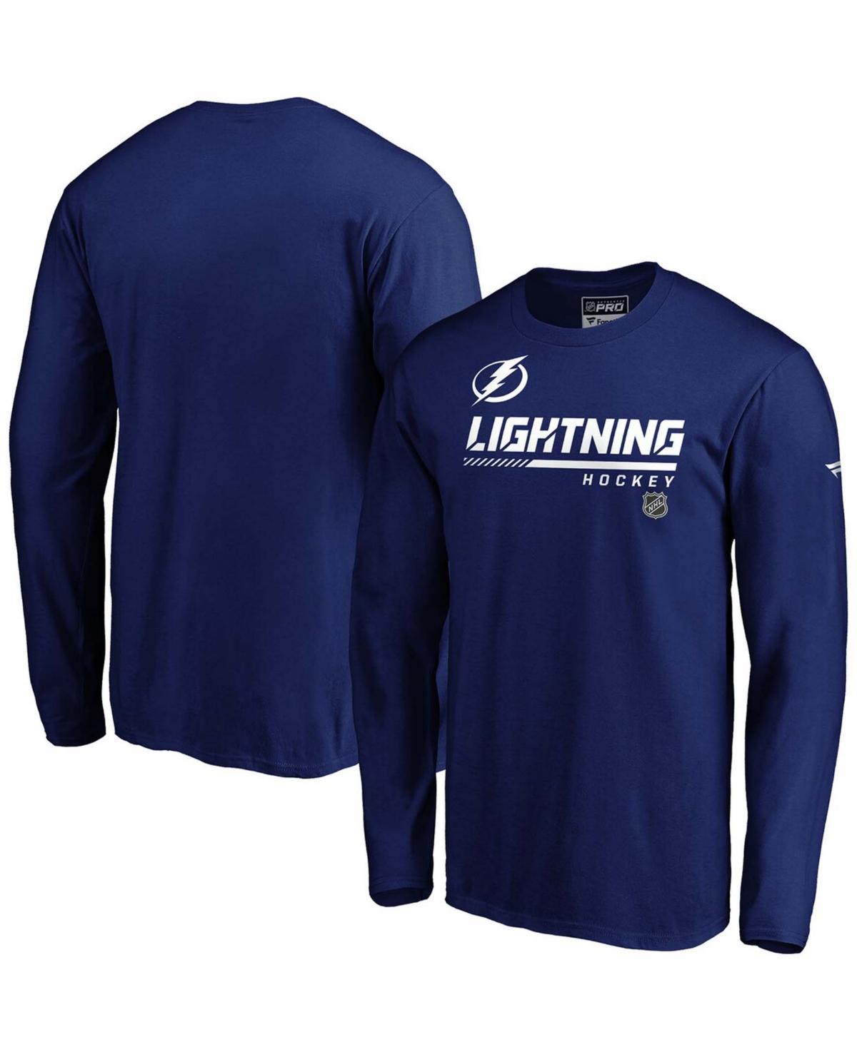 Mens Blue Tampa Bay Lightning Authentic Pro Core Collection Prime Long Sleeve T-shirt Product Image