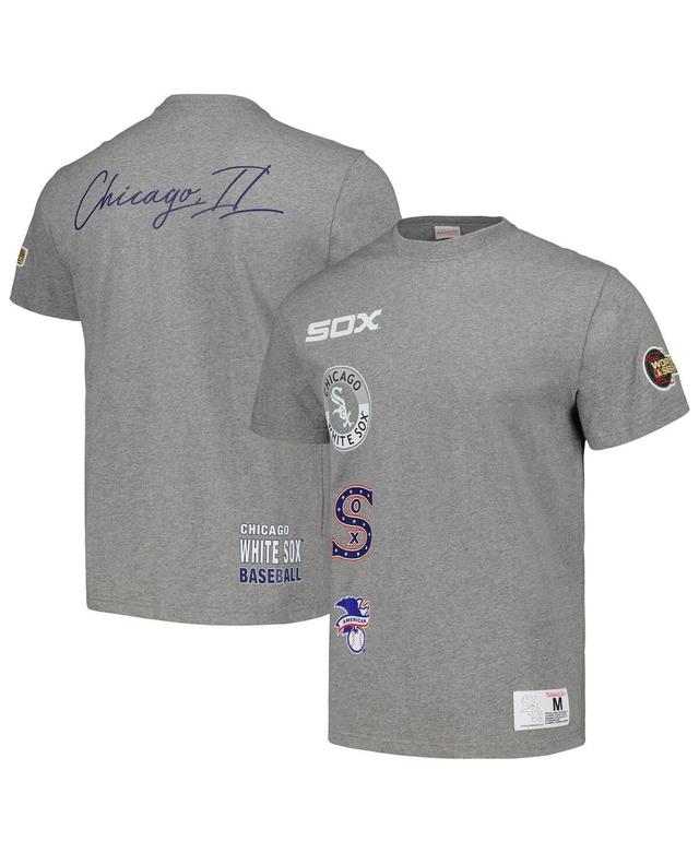 Mens Mitchell & Ness Heather Gray Chicago White Sox Cooperstown Collection City Collection T-shirt Product Image