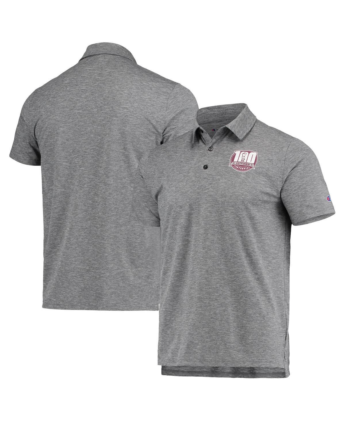 Mens Champion Charcoal Texas A&M Aggies Micro Mesh Polo Product Image