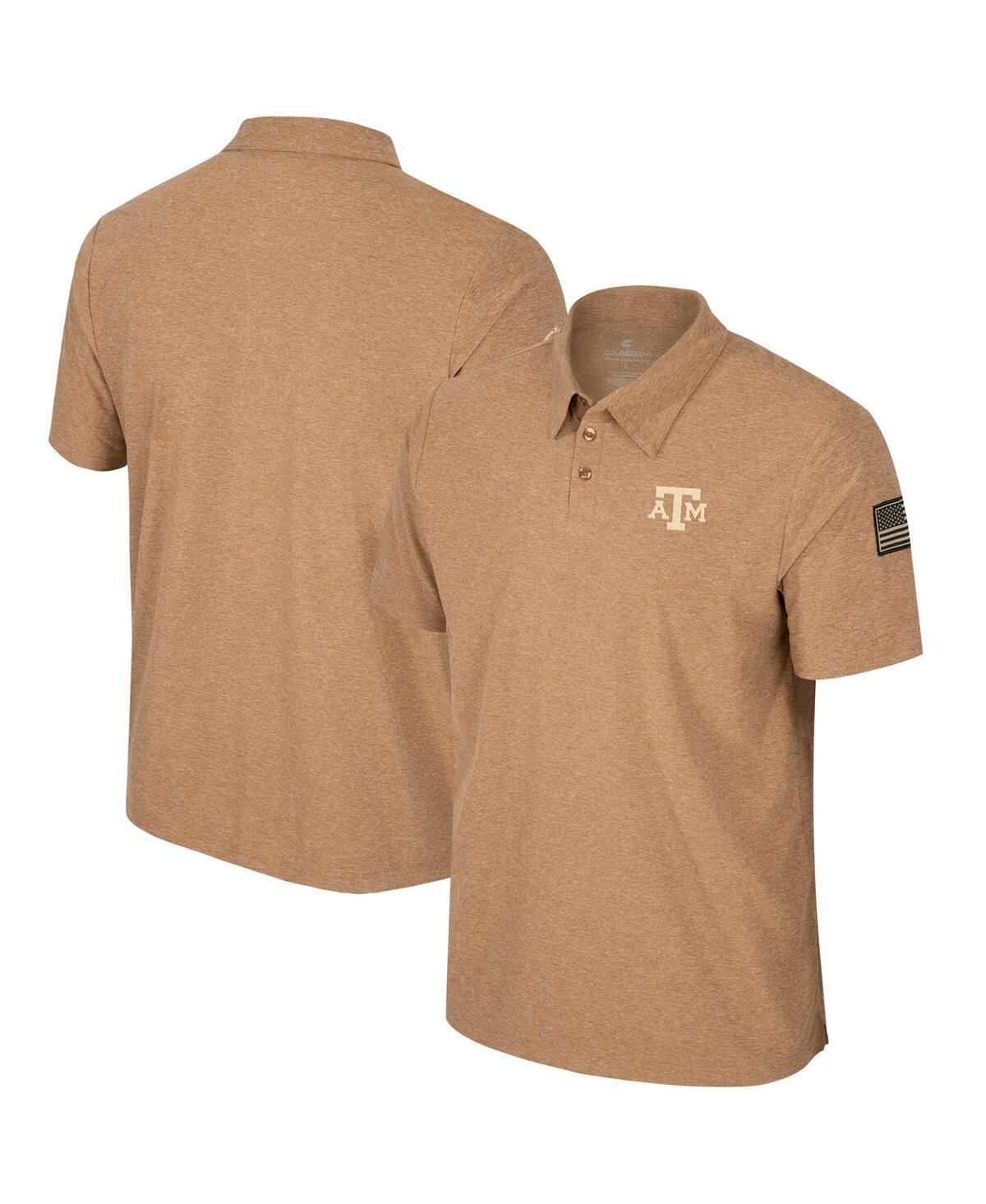 Mens Colosseum Khaki Texas A&M Aggies Oht Military-Inspired Appreciation Cloud Jersey Desert Polo Shirt Product Image