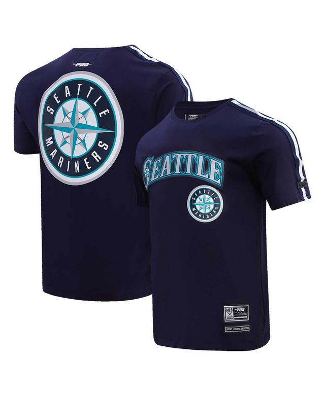 Mens Pro Standard Navy, Seattle Mariners Taping T-shirt Product Image