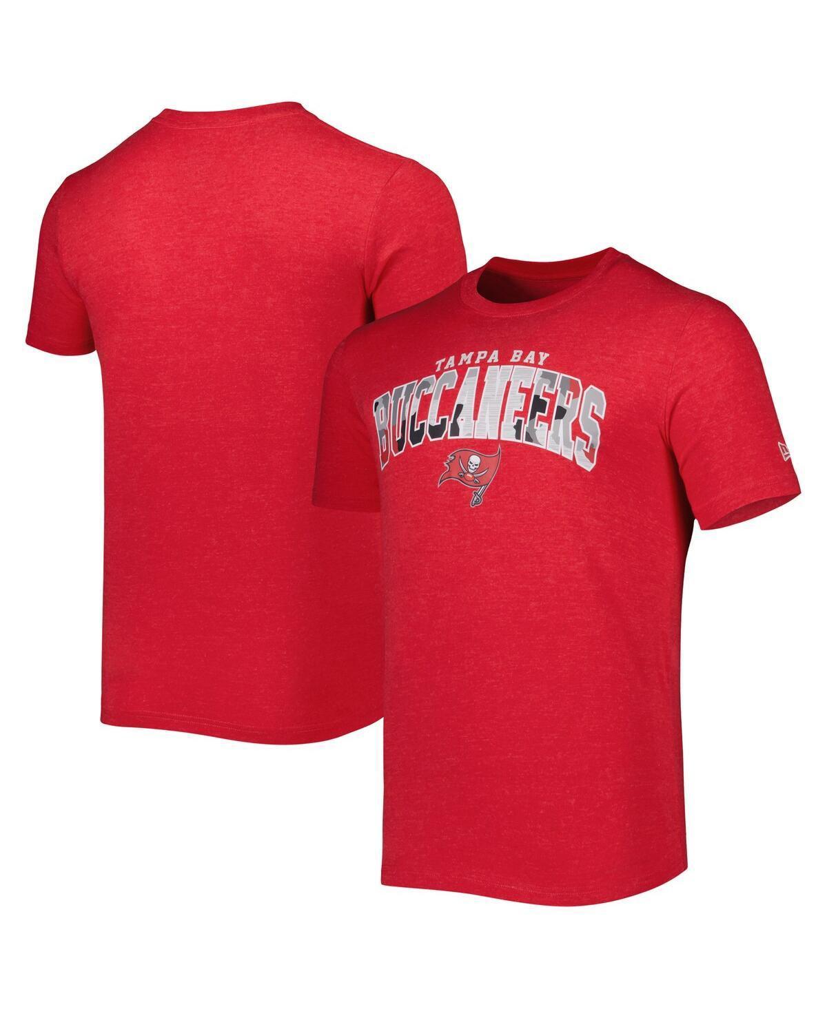 Mens New Era Heathered Red Tampa Bay Buccaneers Training Collection T-shirt Product Image