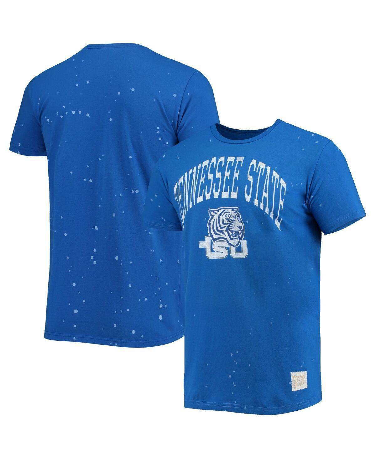 Mens Original Retro Brand Royal Tennessee State Tigers Bleach Splatter T-shirt Product Image