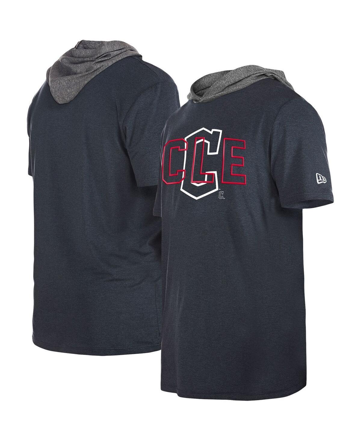 Mens New Era Navy Cleveland Guardians Team Hoodie T-shirt Product Image