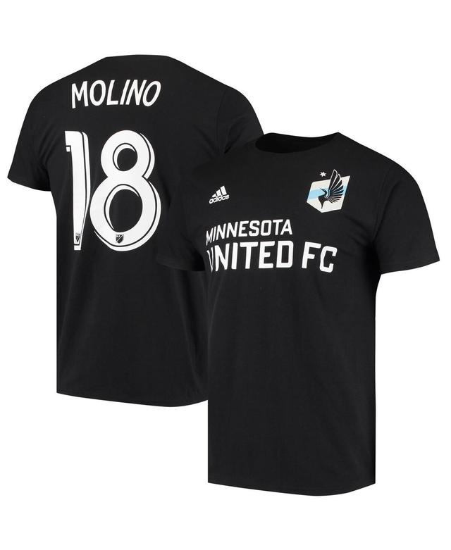 Mens adidas Kevin Molino Black Minnesota United FC Go To Name & Number T-Shirt Product Image