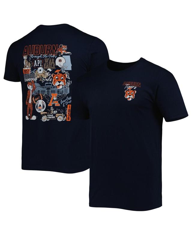 Mens Auburn Tigers Vintage Through the Years 2-Hit T-Shirt Blue Product Image