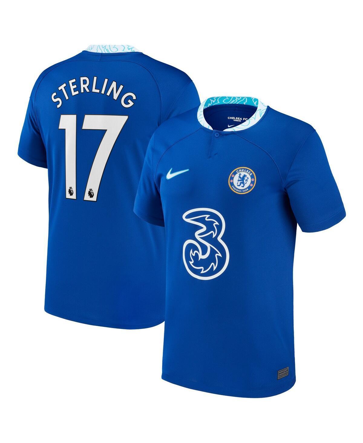 Mens Nike Raheem Sterling Blue Chelsea 2022/23 Home Breathe Stadium Replica Player Jersey Product Image