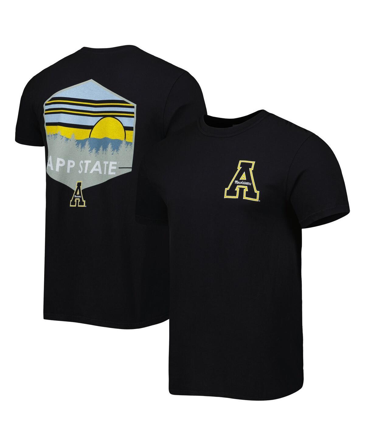 Mens Black Appalachian State Mountaineers Landscape Shield T-Shirt Product Image