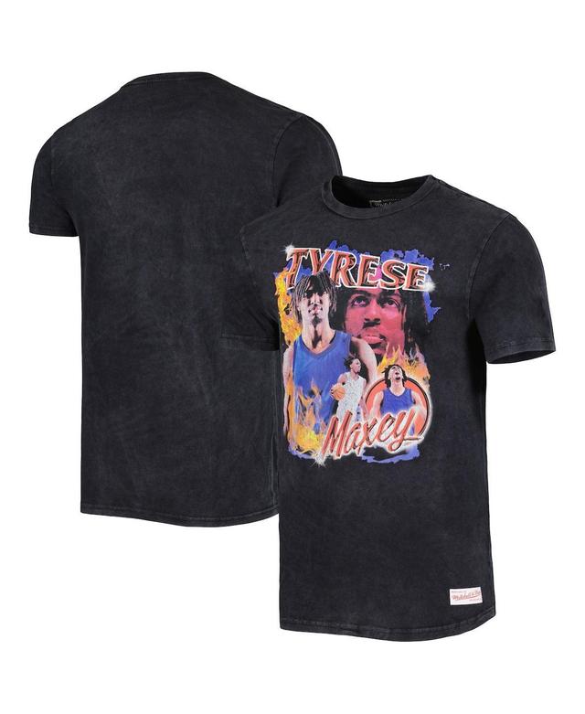 Mens Mitchell & Ness Black Tyrese Maxey Philadelphia 76ers 2023 NBA All-Star Game Concert T-Shirt Product Image