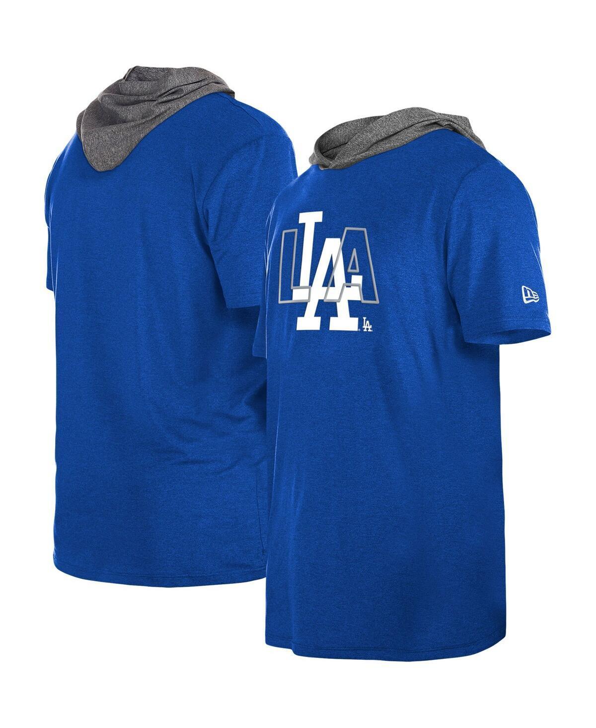 Mens New Era Royal Los Angeles Dodgers Team Hoodie T-Shirt Product Image