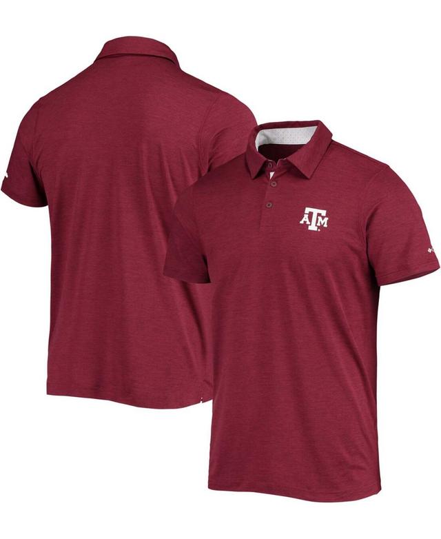 Mens Maroon Texas A&M Aggies Tech Trail Space-Dye Omni-Shade Polo Shirt Product Image