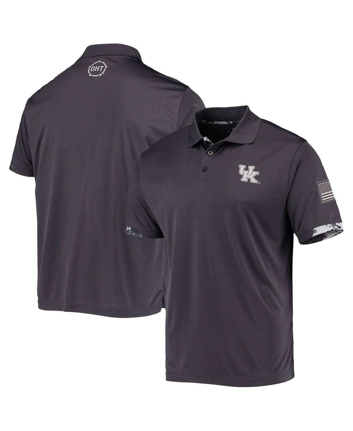 Mens Colosseum Charcoal Kentucky Wildcats Oht Military-Inspired Appreciation Digital Camo Team Polo Shirt Product Image