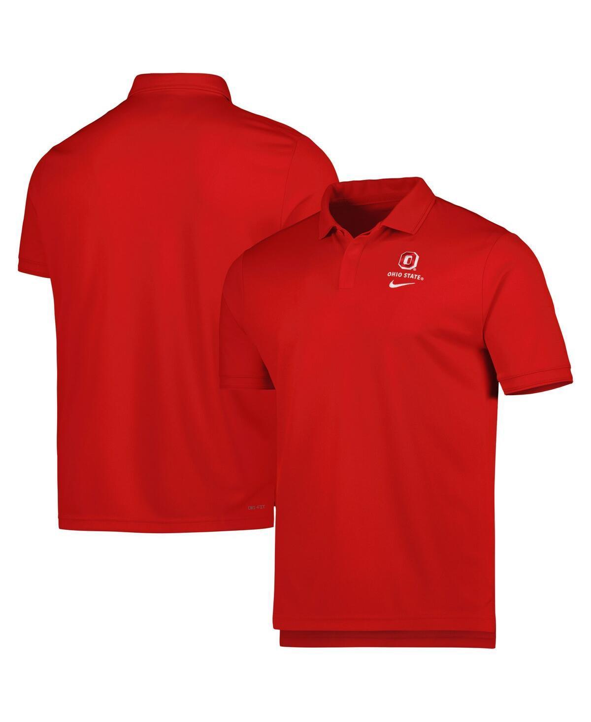 Mens Nike Scarlet Ohio State Buckeyes Uv Performance Polo Shirt Product Image