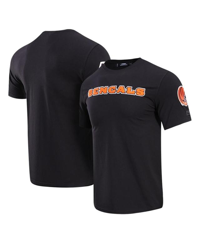 Mens Pro Standard Black Cincinnati Bengals Classic Chenille T-shirt Product Image